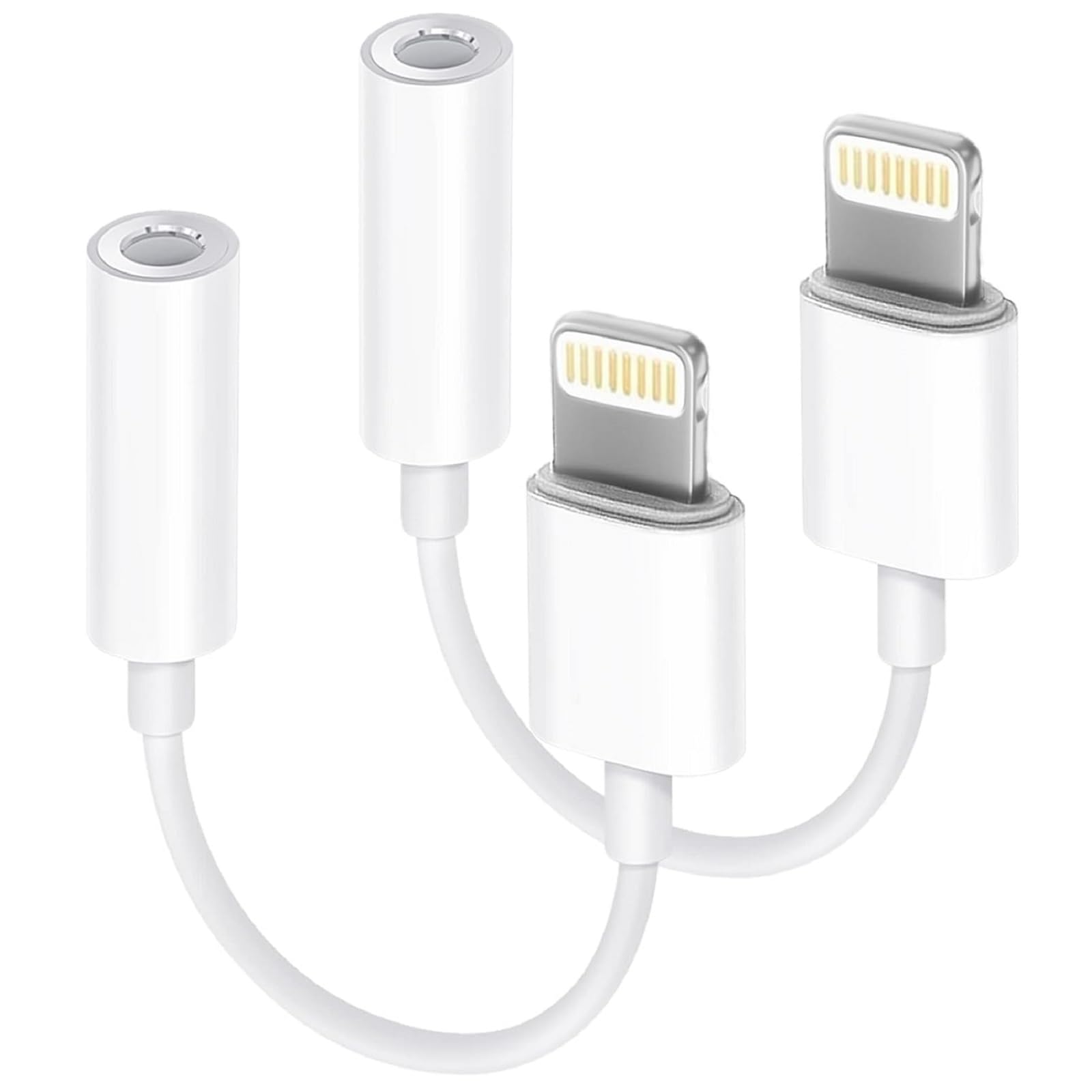 Amazon.com: 2 Pack Lightning to 3.5 mm Headphone Jack Adapter